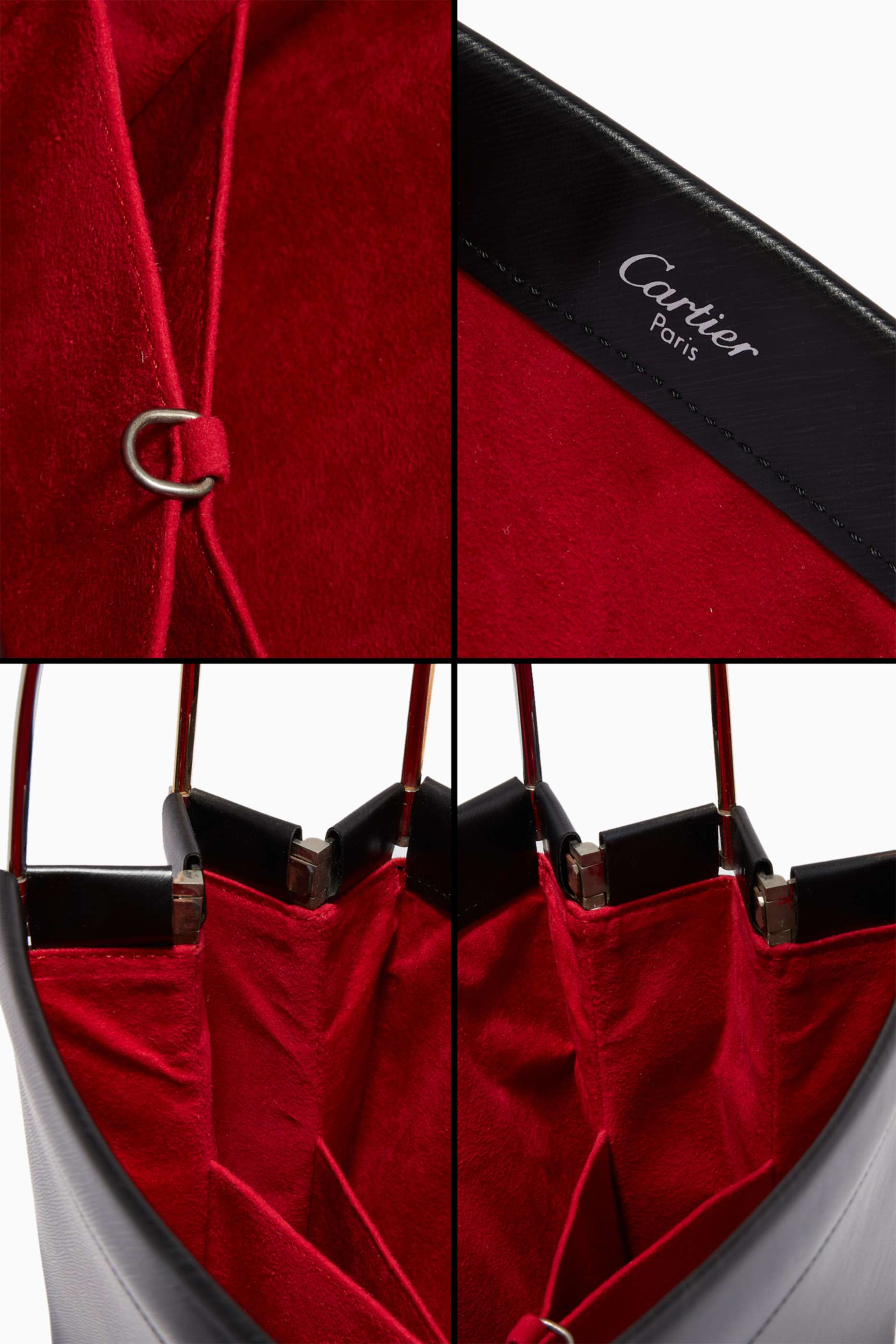Shop Cartier Vintage Black Trinity Bag 